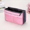 Bolsa de Maquillaje Original Portátil con Doble Cremallera, Bolsa Organizadora para Artículos de Tocador y Almacenamiento, Bolsa Multifuncional de Forro Interior tipo Longchamp