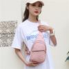 Nueva Bolsa de Pecho para Mujer, Bolsa Bandolera Cruzada de Hombro con Bordado de Rombos a la Moda, Mochila para Salir con Orificio para Audífonos de Gran Capacidad para Mujer al Mayoreo