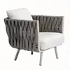 Sofá de exterior, impermeable y a prueba de sol, juego de mesa y silla de café de ocio para patio de hotel, jardín, balcón, sofá de ratán