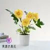Flores Artificiais Novas, Plantas Simuladas, Bonsai de Dália, Decorações Criativas para Interiores, Flores Artificiais, Plantas Verdes Artificiais, Plantas Artificiais em Vasos