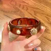 Pulseiras de Concha de Resina Europeias e Americanas para Mulheres, Pulseiras Estilo Férias Boêmio, Novo Estilo 2026, Personalidade Exagerada, Joia de Mão de Alta Qualidade