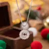 Amazon Moda Transfronteiriça Luxo Leve Criativo Alfabeto Inglês 26 Letras Pingente Completo em Zircônia Cobre Colar Nicho Acessório de Alta Qualidade