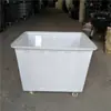 Carro de Lavandería de Plástico con Ruedas de Jiangsu, Caja Giratoria Engrosada para Ropa de Hotel y Casa de Huéspedes
