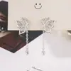 Pendientes de Borla Mariposa Filigrana Pendientes de Capullo de Loto 2024 Nuevo Diseño Nicho Lujo Ligero Nuevo Estilo Chino Joyería Amigable con los Oídos
