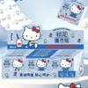 Papel higiénico con estampado de gato KT, bonito y portátil, bolsa pequeña, pañuelo facial, servilleta de color, papel higiénico.
