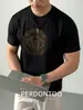 [Tecnologia de Lantejoulas a Laser] Camiseta Masculina de Verão Fina em Fibra de Bambu, Top Fresco e Amigo da Pele