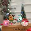 Regalo creativo de Navidad para niños, luminoso, Papá Noel, muñeco de nieve, raqueta, anillo, pulsera, regalo de Navidad, anillo a presión