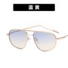 Gafas de sol de doble haz retro europeas y americanas 2022, nuevas, personalizadas, de cara grande, adelgazantes, con forma de sapo, para conducir, gafas de sol de celebridades de Internet de moda.