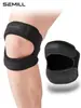 Cinta de Suporte para Tendão Patelar Esportiva Transfronteiriça com Tiras Duplas para Proteger as Articulações, Absorção de Choque para Corrida no Joelho, Compressão, Joelheira Respirável