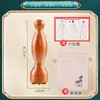 Bastão massageador de olhos pequeno em formato de lótus de latão, massageador facial, ferramenta de skincare com acupressão para beleza facial, bastão massageador para os olhos e área dos olhos