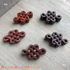 Accesorios para Joyería DIY, Cuentas Espaciadoras Pequeñas de Palo de Rosa para Tejer Pulseras y Collares, Cuentas para Colgante de Coche, Colgante de Palo de Rosa