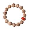 Pulsera de un solo anillo Bodhi de línea plateada con volumen continuo, pulsera de cuentas Bodhi con diamantes Kirin Eye para hombres y mujeres, joyería Wenwan