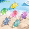 Paisaje en miniatura, tortuga brillante y con lentejuelas creativas que brillan en la oscuridad, decoración DIY, accesorio de bolsa sorpresa, adorno pequeño