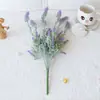 Simulación Flor Artificial de Lavanda Flor Artificial Flor de Plástico Planta Artificial de Simulación Flor de Espiga de Trigo Paisajismo