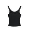 Pure Desire Style Pink Lace Camisole Feminino Verão Sweet Spice Girl Slim-fit Base Interna Top Curto para Uso Externo