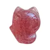 Jingyao rojo rubor fresa Jingmeng Fox colgante cristal rosa colgante diy pulsera pequeño deslizamiento joyería de moda