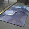 Alfombrilla de suelo de mármol y tierra de diatomeas para baño del hogar, felpudo absorbente para puerta de entrada, alfombrilla de pie de baño antideslizante de secado rápido
