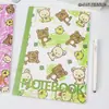 Coleção de cadernos B5 grampeados, páginas pautadas com desenhos fofos grampeados, diário de estudante, caderno planejador