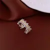 Anillo Abierto Cuadrado de Pony Estampado Europeo y Americano Estilo Dulce Fresco Personalidad de Moda Anillo para el Dedo Índice Accesorio de Mano Versátil Diario Nicho