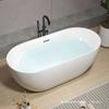 Bañera Nueva Doméstica Acrílica de Una Pieza Sin Costuras Independiente para Adultos Hotel B&B Apartamento Pequeño Bañera Estilo Europeo