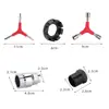 Herramienta Multifuncional para Desmontar el Eje Central, Plato, Piñón, Bicicleta, Bicicleta de Montaña, Cortacadena, Llave Inglesa, Herramienta de Reparación de Radios