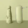 Paraguas de cápsula de bolsillo 50% de descuento sombrilla compacta portátil mini sombrilla para el sol para mujeres, protección UV, logo personalizable