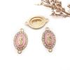 1 Colgante Pequeño 16X20mm Goteo de Aceite Doble Agujero Accesorio para Pulsera Pendiente Creativo DIY Pulsera Collar Colgante para Llave