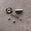 Parrilla para Asar Pollo Estilo Rock con Tenedor de Acero sin Soldadura, Accesorios Rotatorios para Pollo a Gas y Carbón con Resorte, Resorte Superior Desmontable