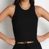 Chaleco de punto sin mangas transfronterizo europeo y americano Ropa exterior Ajuste ceñido Top Ropa de yoga para mujer Ropa deportiva para correr Fitness