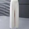 Pantalones de Pierna Ancha de Moda para Mamás, Novedad Verano 2026 Cintura Alta Pierna Recta Petite Estilo Coreano Casual Versátil