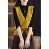 Chaleco cárdigan reversible 100% lana para mujer, chaleco sin mangas de punto grueso con cuello en V, top de punto holgado para usar en capas