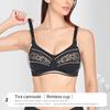 Sutiã com bojo push-up fino ajustável confortável de renda para mulheres tamanho grande sutiã sutiã Roupa íntima V210608B