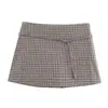 Atacado de fabricante de roupas femininas transfronteiriço 2026 outono novo moda europeia e americana sexy versátil saia-calça com cinto