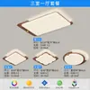 Lámpara de Techo para Sala de Estar Estilo Medieval, Lámpara Retro Francesa para Dormitorio, Lámpara de Dormitorio Principal de Alto Nivel Color Nogal, Protección Ocular de Espectro Completo