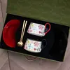 Presentes de Inauguração de Loja para Clientes, Copos de Água de Cerâmica, Presentes para Reunião Anual da Empresa, Caixas de Presente com Xícaras de Café e Pires de Aparência Sofisticada