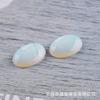 Anillo de ópalo sintético Ovalado liso fondo plano parche incrustado colgante pendiente DIY Accesorios Mayoreo