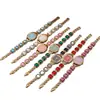 Nuevo Comercio Exterior Popular Cuadrado Caramelo de Roca Cubo de Azúcar Pequeño Reloj Diamante Grande Brillante Pulsera de Nácar Reloj para Mujer Dropshipping