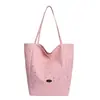 Bolso de Hombro a Cuadros de Moda Estilo Coreano 2026 Modelo Nuevo Bolso Tote Simple de Gran Capacidad Bolso de Compras Fresco y Simple de Doble Cara