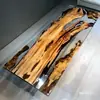 # Mesa de Rio em Resina Epóxi Madeira Maciça Placa Grande Mesa de Chá Mesa de Chá Oceânica Mesa de Jantar Mesa de Café Placa Inteira Mesa de Escritório Chá