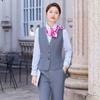 Chaleco Camisa Abrigo Sala de Negocios de Telecomunicaciones Ropa de Trabajo Traje de Mujer Nuevo Uniforme Ropa de Negocios Traje de Tres Piezas para Mujer