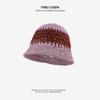 Sombrero de Paja Hecho a Mano para Mujer Verano Sombrilla Protector Solar Vacaciones en la Playa Sombrero para el Sol Hueco Transpirable Muestra la Cara Pequeño Sombrero de Pescador Tipo Cubo