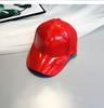 Hip hop Hip Hop Hip Hop gorra hombres escenario calle gorra de béisbol Mujeres espejo brillante cuero visera color invertido protección solar Gorra para las Cuatro Estaciones