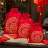 Bolsa roja de boda bolsa de boda bolsillo de la novia bolsa de brocado dote brocado regalo bolsa de dulces de boda