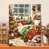 Pintura al óleo digital de Santa Claus transfronteriza para colorear DIY, diseño personalizado basado en imágenes proporcionadas, pintura decorativa acrílica para principiantes, venta al por mayor