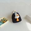 Mochila infantil fofa pequena com desenho de pato, mochila de lona para meninos e meninas, jardim de infância, mini mochila pequena da moda
