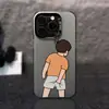 Menino Segurando o Bumbum é Adequado para Capa de Celular iPhone 16 Pro Max, Apple 15/14 Nicho 17Pro High-End