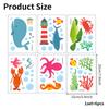 Pegatinas de pared de animales marinos Shangyi SPZ-B107, autoadhesivas, impermeables y antideslizantes, para bañera, venta al por mayor transfronteriza.
