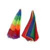 Sombrero paraguas de tela de seda poliéster color sandía 30cm8 combinaciones de color paraguas arcoíris suministro de puesto de sombrillas paraguas sombrero creativo punto