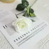Qi Hao Arte Floral Toque Realista Hidratante Buquê de Rosas Britânicas Fotografia de Casamento Decoração de Casa Flores Artificiais em Vaso