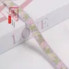 Cinta Jacquard Rosa Estilo Chino de 1.5cm Accesorios para Ropa, Hogar, Cortinas, Diversas Decoraciones DIY G3584
